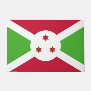 Door Mat with Flag of Burundi