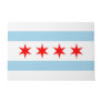 Door Mat with Flag of  Chicago, Illinois