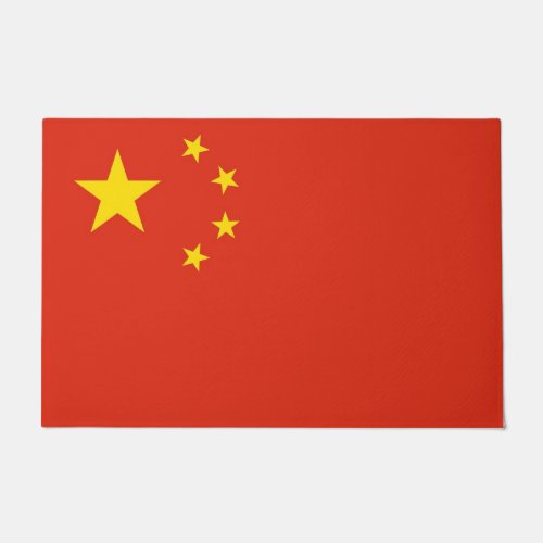 Door Mat with Flag of China