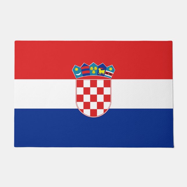 Door Mat with Flag of Croatia (Front)