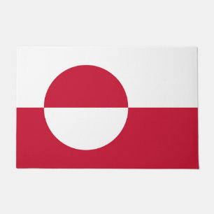 Door Mat with Flag of Greenland