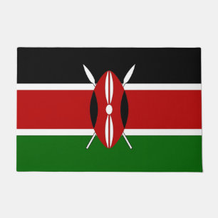 Door Mat with Flag of Kenya