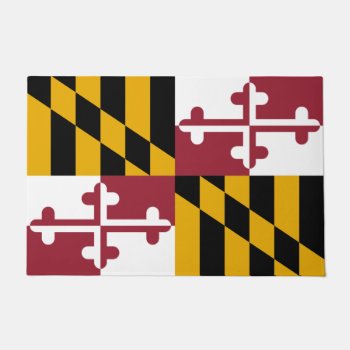 Door Mat With Flag Of Maryland State  Usa by AllFlags at Zazzle
