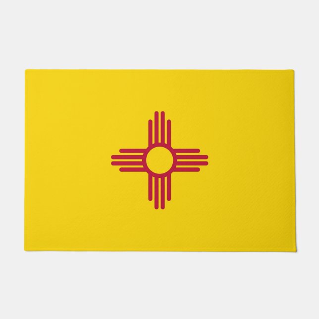Door Mat with Flag of New Mexico State, USA (Front)