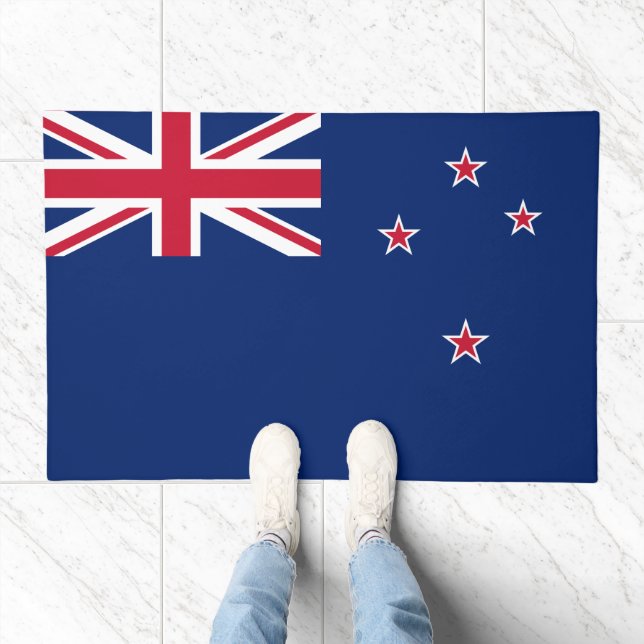 Door Mat with Flag of New Zealand (Indoor)