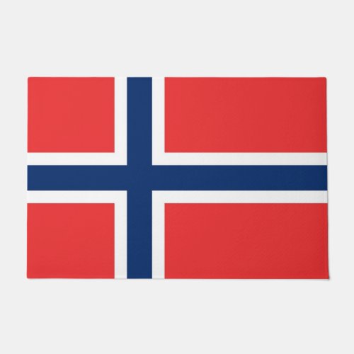 Door Mat with Flag of Norway