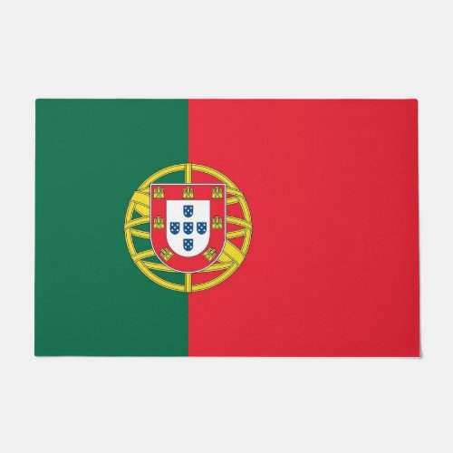 Door Mat with Flag of Portugal