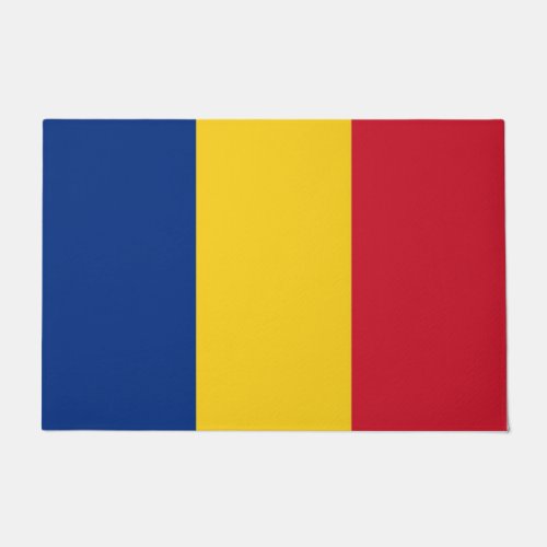 Door Mat with Flag of Romania