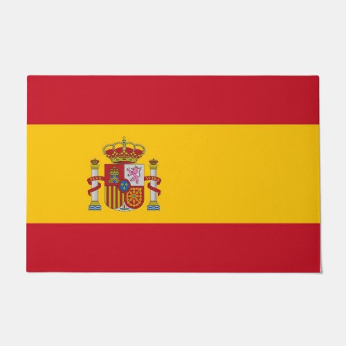 Door Mat with Flag of Spain