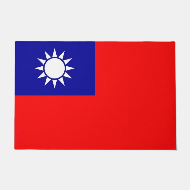 Door Mat with Flag of Taiwan (Front)