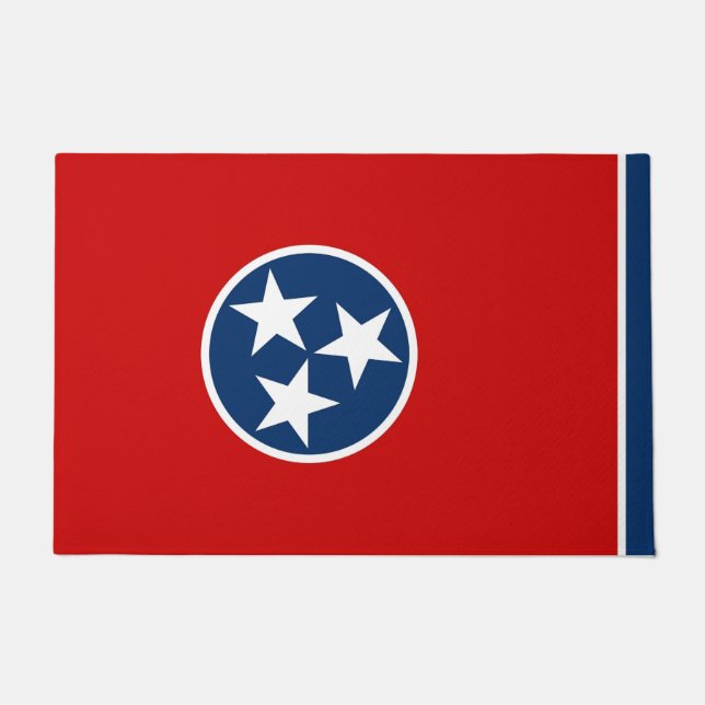 Door Mat with Flag of Tennessee State, USA (Front)