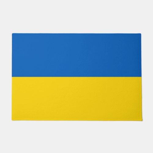 Door Mat with Flag of Ukraine