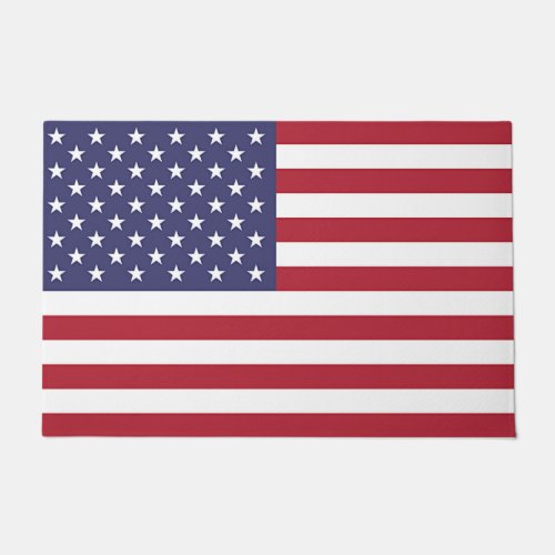 Door Mat with Flag of United States of America