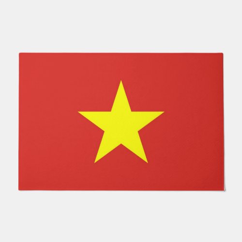 Door Mat with Flag of Vietnam