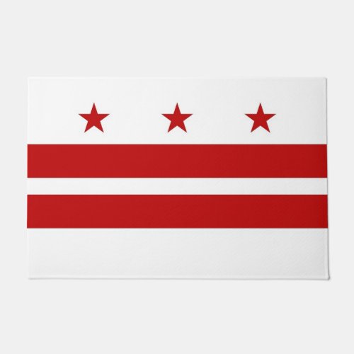 Door Mat with Flag of Washington DC USA