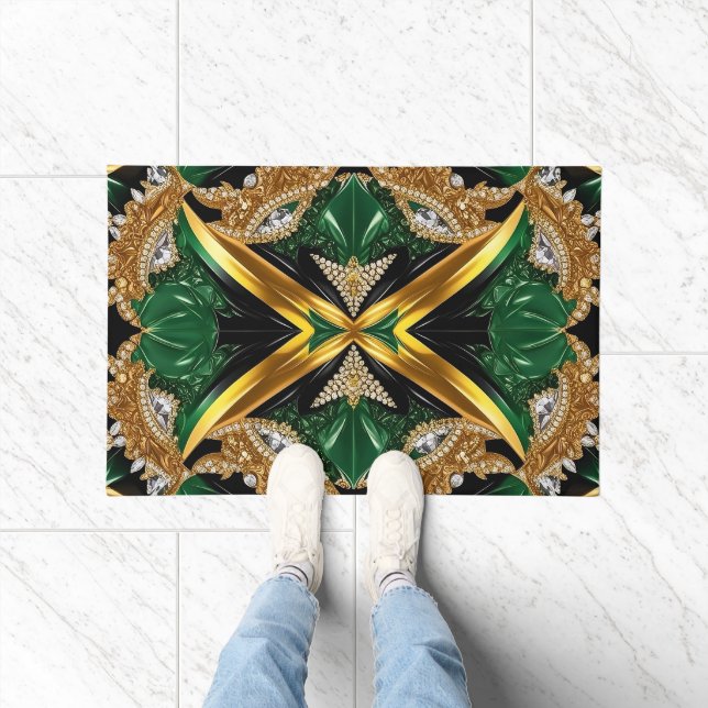 Door Mat with Jamaica Colors design (Indoor)