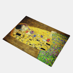 Door Mat with Klimt's The Kiss