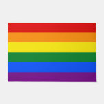 Door Mat With Rainbow Pride Flag Of Lgbt at Zazzle