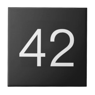 Door number ceramic tile