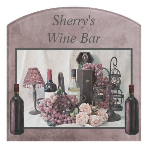 Door or Room Sign Sherrys Wine Bar