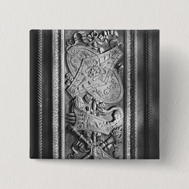 Door panel, Henri II style, c.1556 Pinback Button (Front)