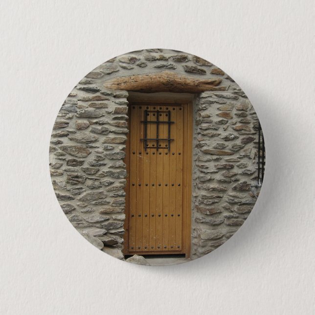 Door  Photo Round Badge Button (Front)