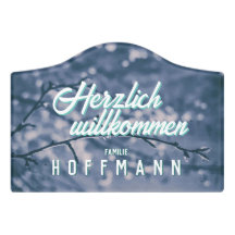 Door plate with your photo and personalized text