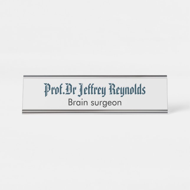 Door Sign Name Plate (Front)