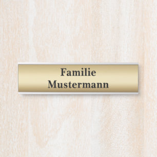 Door sign name plate mailbox sign doorbell sign