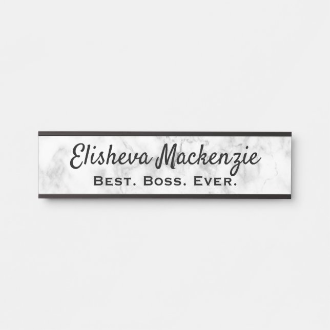 Door Sign Signs Office Name Plate Boss Gift (Front)