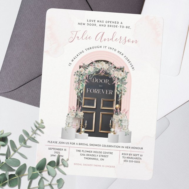 Door To Forever Bridal Shower Invitation (Creator Uploaded)