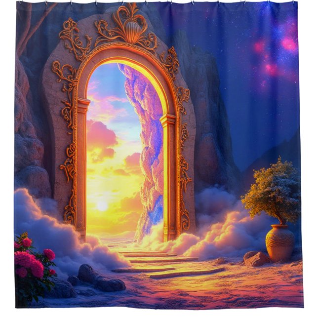 Door to Heaven Shower Curtain (Front)