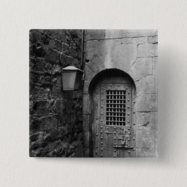 Door to Newgate Prison Pinback Button (Front)
