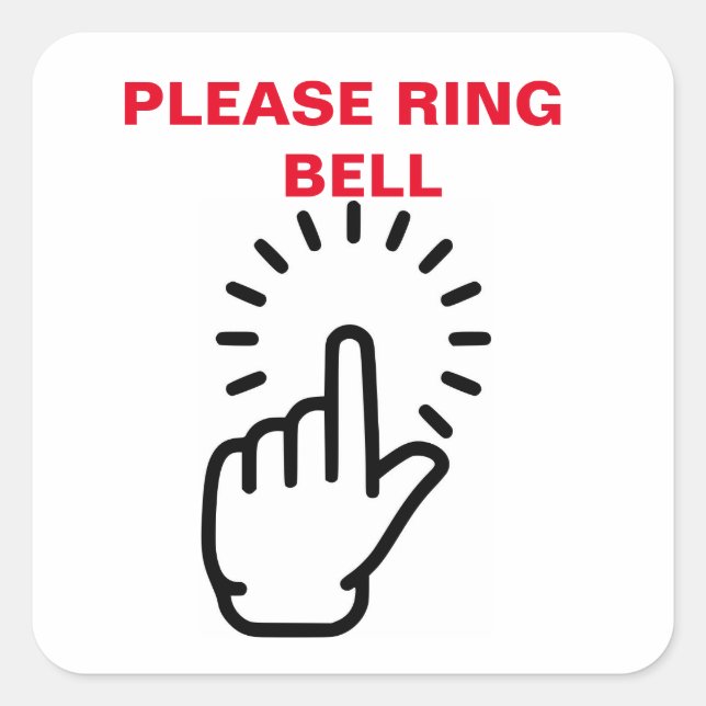 Doorbell Sticker for your special extra doorbell (Front)
