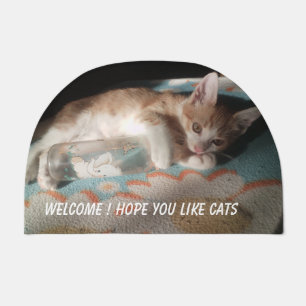 Doormat kitten welcome