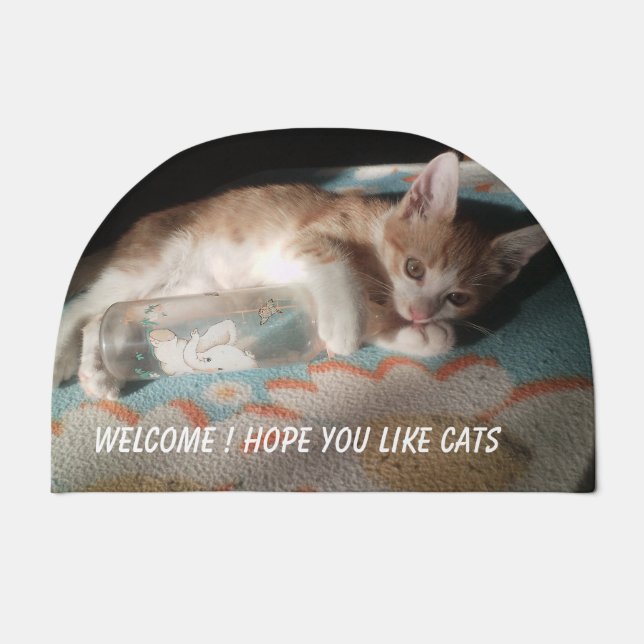 Doormat kitten welcome  (Front)