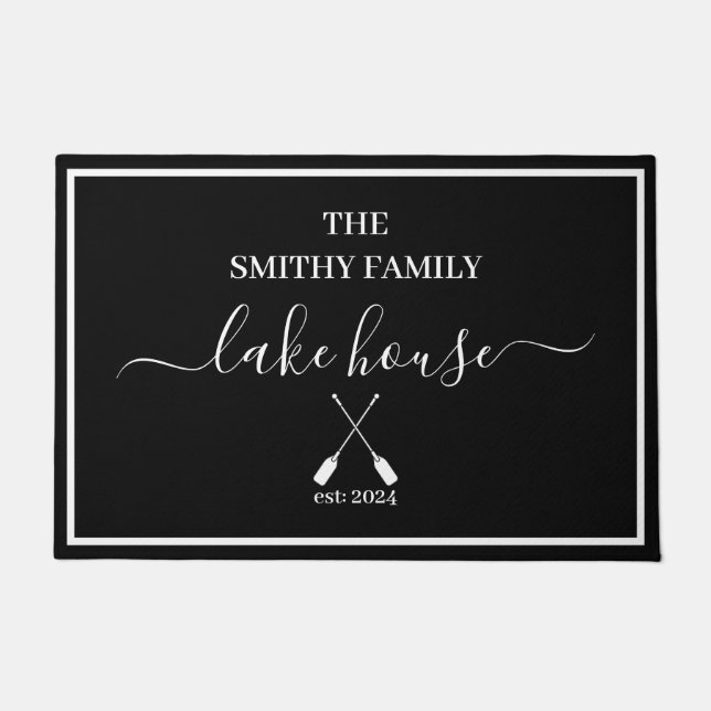 Doormat - Lake House Black (Front)