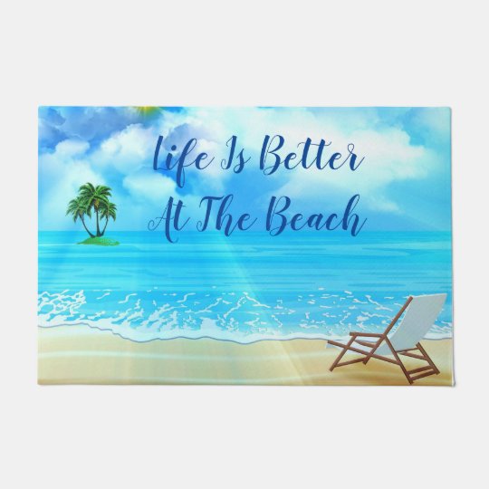 DoormatLife Is Better At The Beach Doormat
