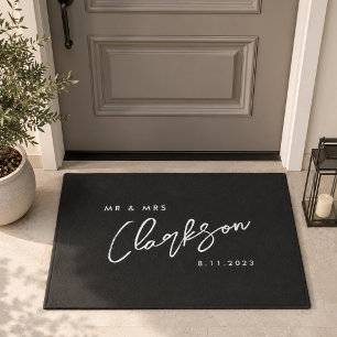 Doormat   Personalized Newlywed Last Name Door Mat