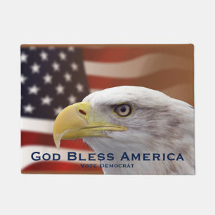 Doormat Political God Bless Vote Democrat