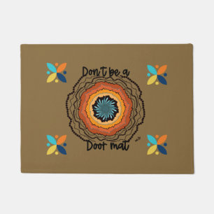 Doormat spiral funny mid century art home
