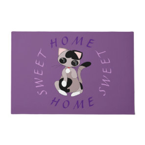 Doormat with Cute Cat