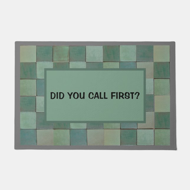 Doormat with green tile (Front)