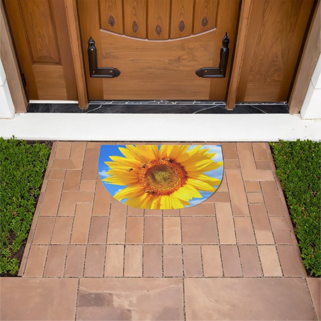 Doormat with Yellow Sunflower (Outdoor)
