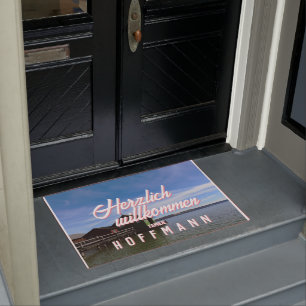 Doormat with your photo and personalized text