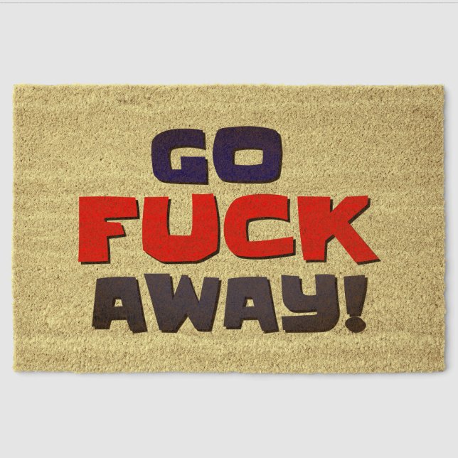 Doormats & Outdoor Rugs Go Away! (Front)