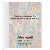 Doors Modern Photo Graduation Announcement (Inside (Right))