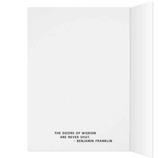 Doors Modern Photo Graduation Announcement (Inside (Left))