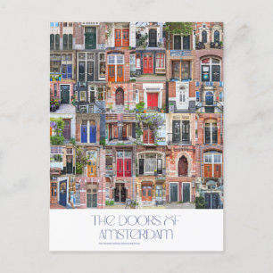 Doors of Amsterdam Postcard