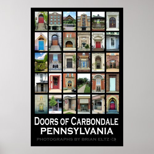 Doors of Carbondale Pennsylvania Poster